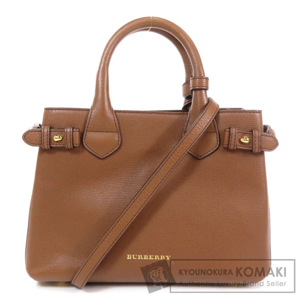 Burberry Nova Check Leather Handbag